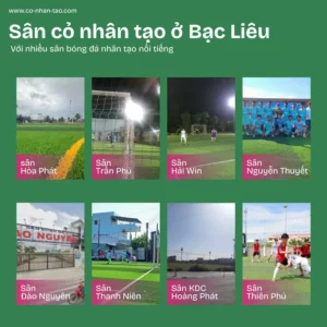 Công trình sân cỏ nhân tạo Bạc Liêu