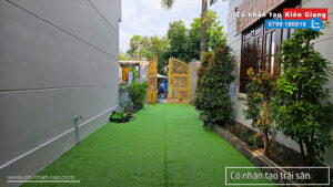 Cỏ nhân tạo trải sân trước nhà