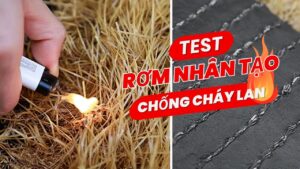 Rơm nhân tạo chống cháy lan