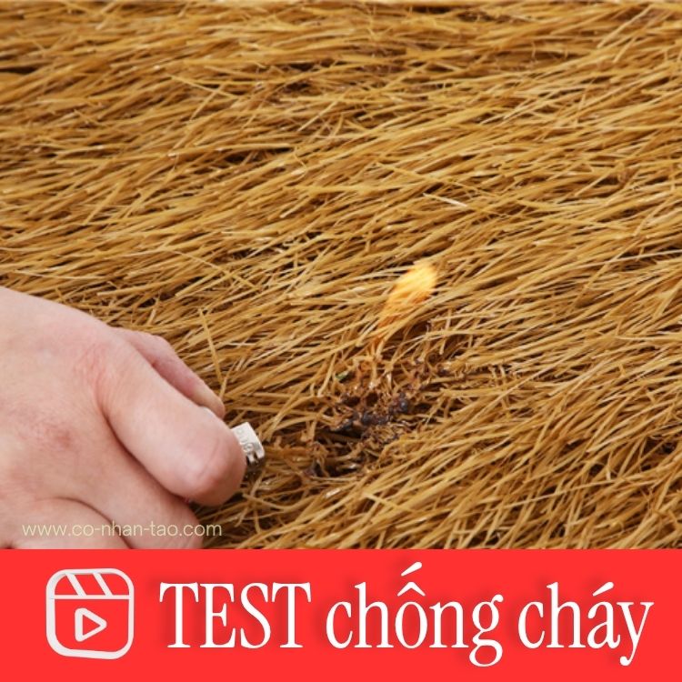 Rơm nhân tạo chống cháy lán