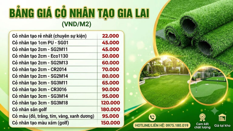 Cỏ nhân tạo Gia Lai