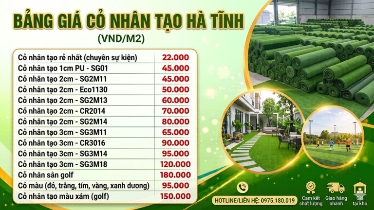 Cỏ nhân tạo Hà Tĩnh