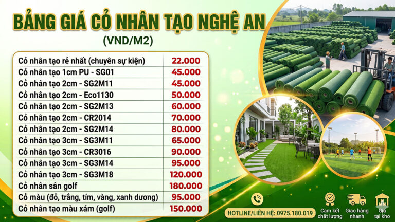 Cỏ nhân tạo Nghệ An