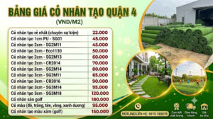Cỏ nhân tạo Quận 4