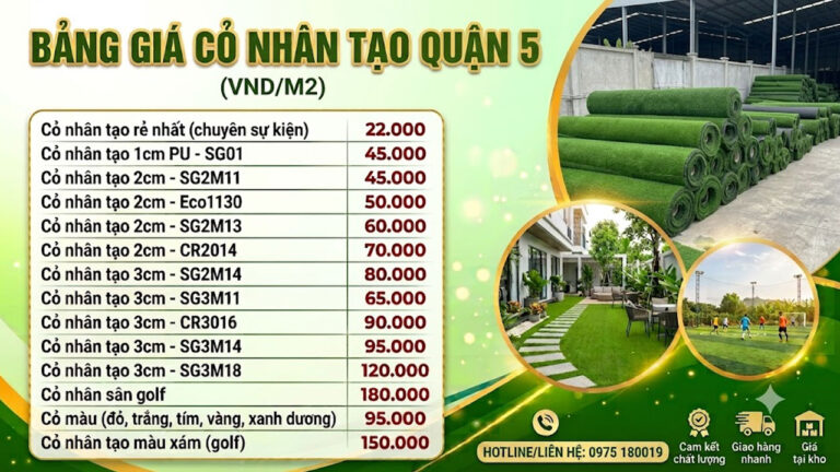 Cỏ nhân tạo Quận 5