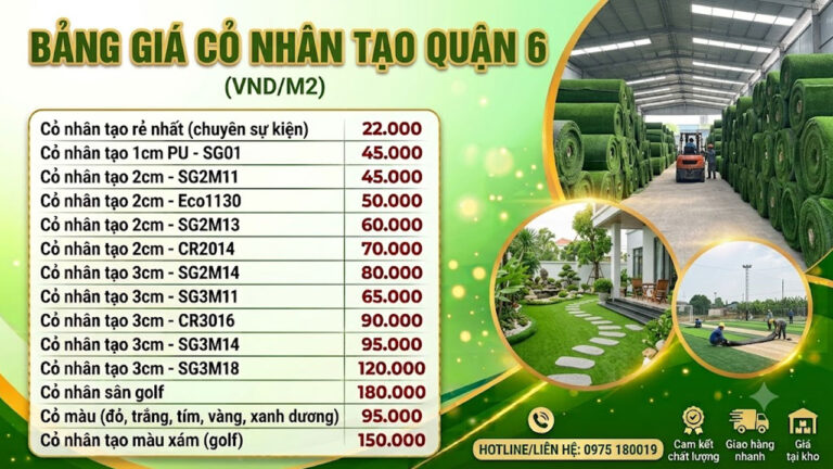 Cỏ nhân tạo Quận 6