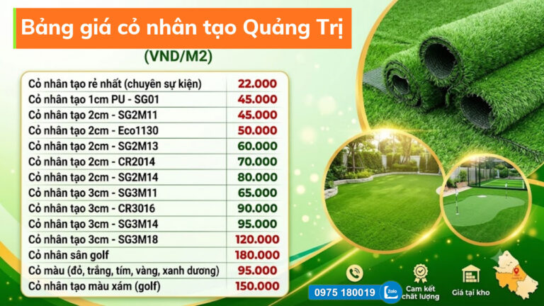 Cỏ nhân tạo Quảng Trị