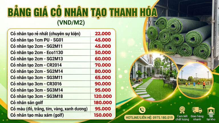 Cỏ nhân tạo Thanh Hóa